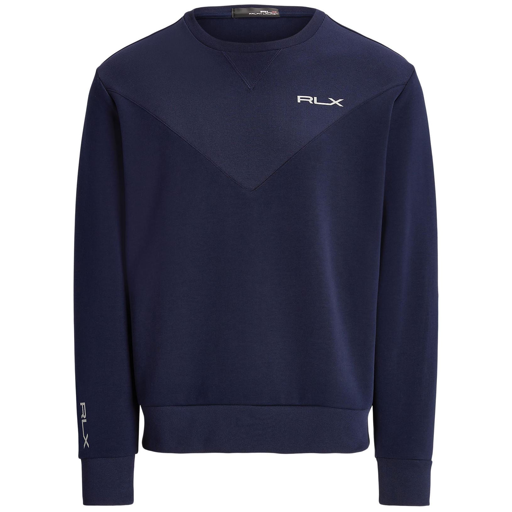 RLX Double Knit Crew Neck Pullover French Navy - AW23