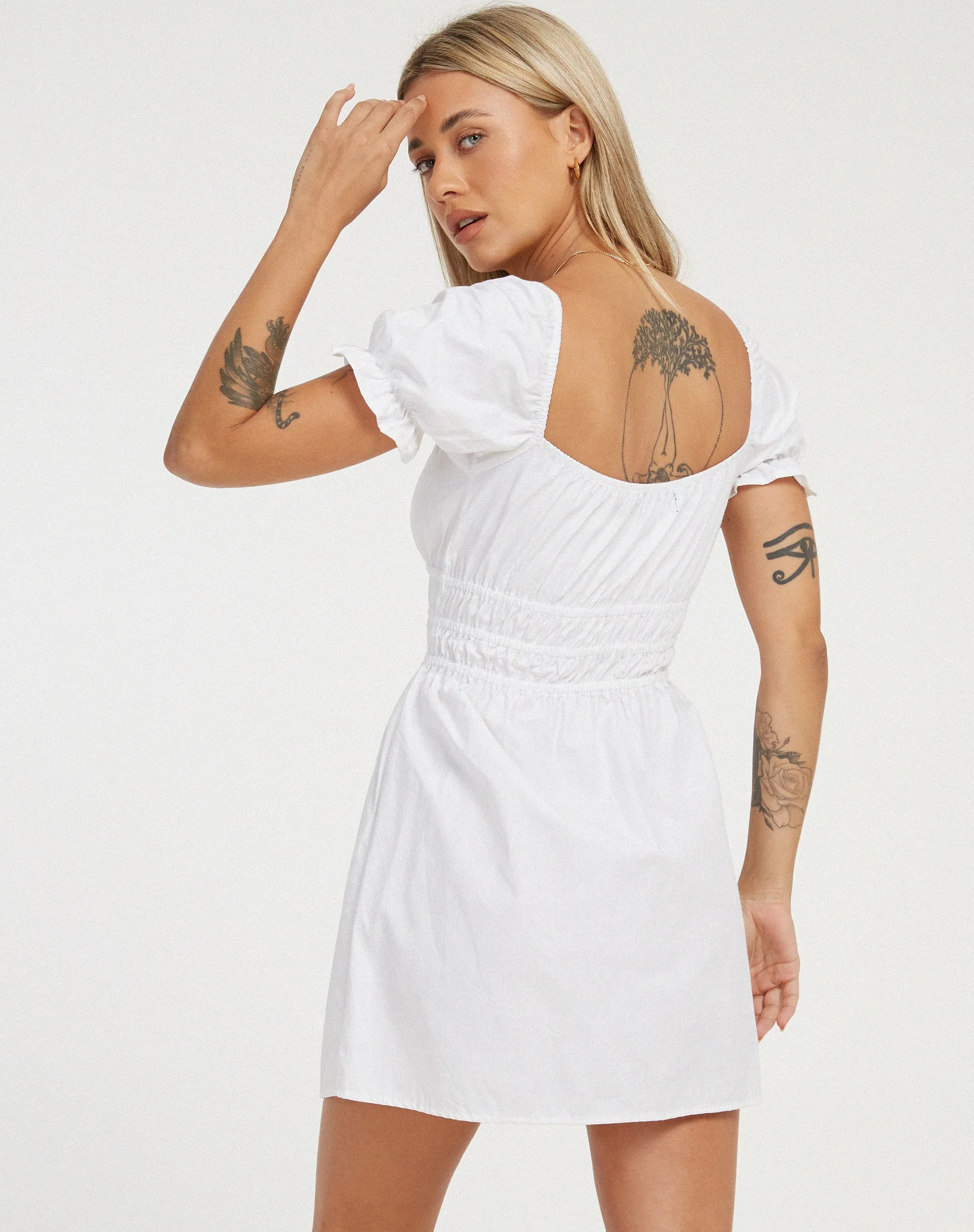 Rosmilly Mini Dress in White