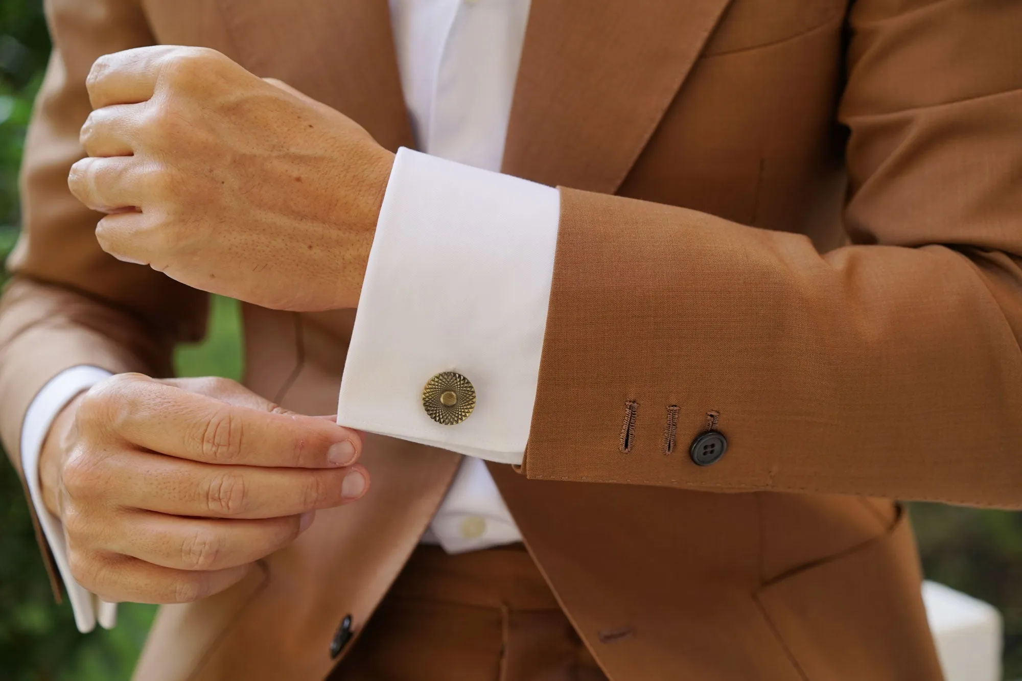 Royale Antique Brass Cufflinks