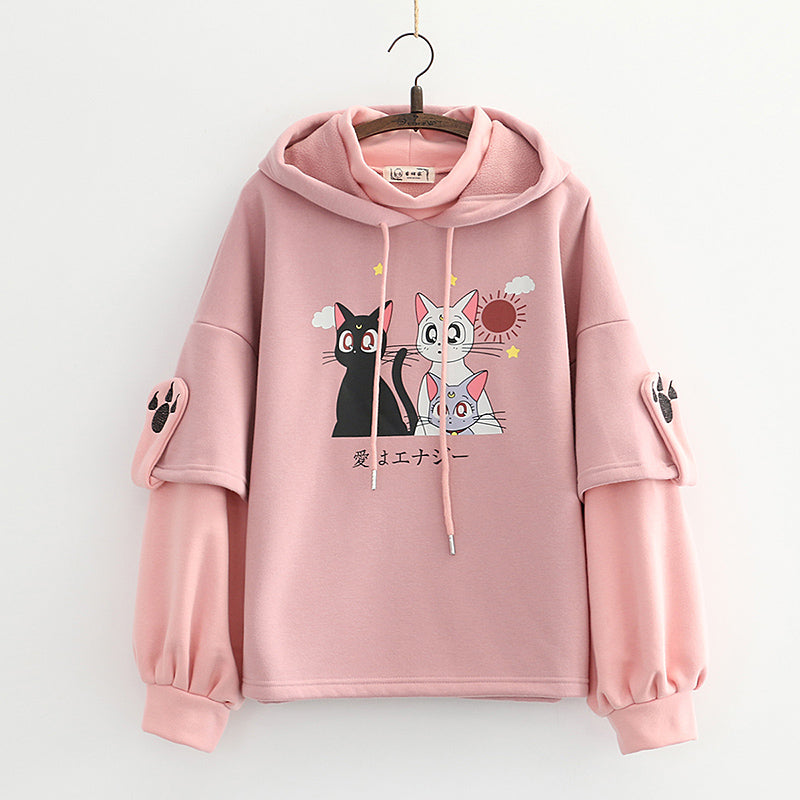 Sailor Moon Cat Hoodie AD12766