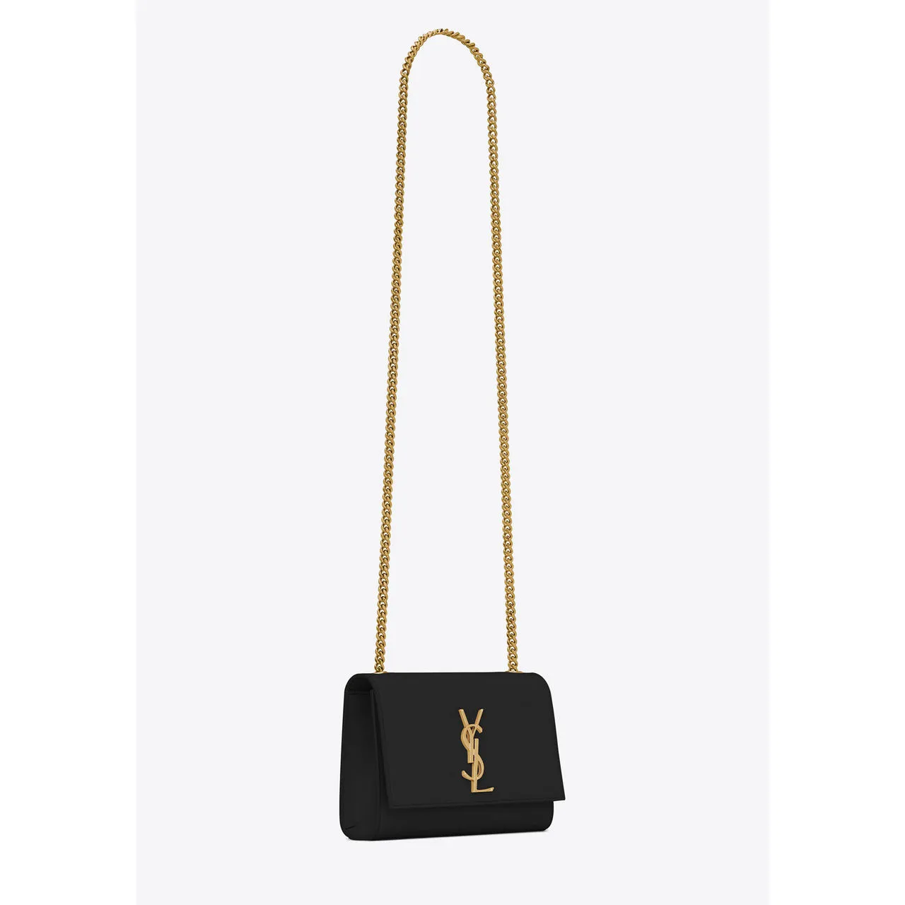 SAINT LAURENT Kate Small Leather Shoulder Bag - BLACK