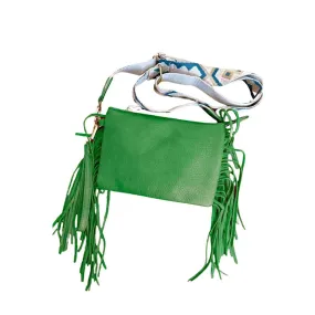 Sedona Green Fringe Crossbody Bag - ETA 6/5