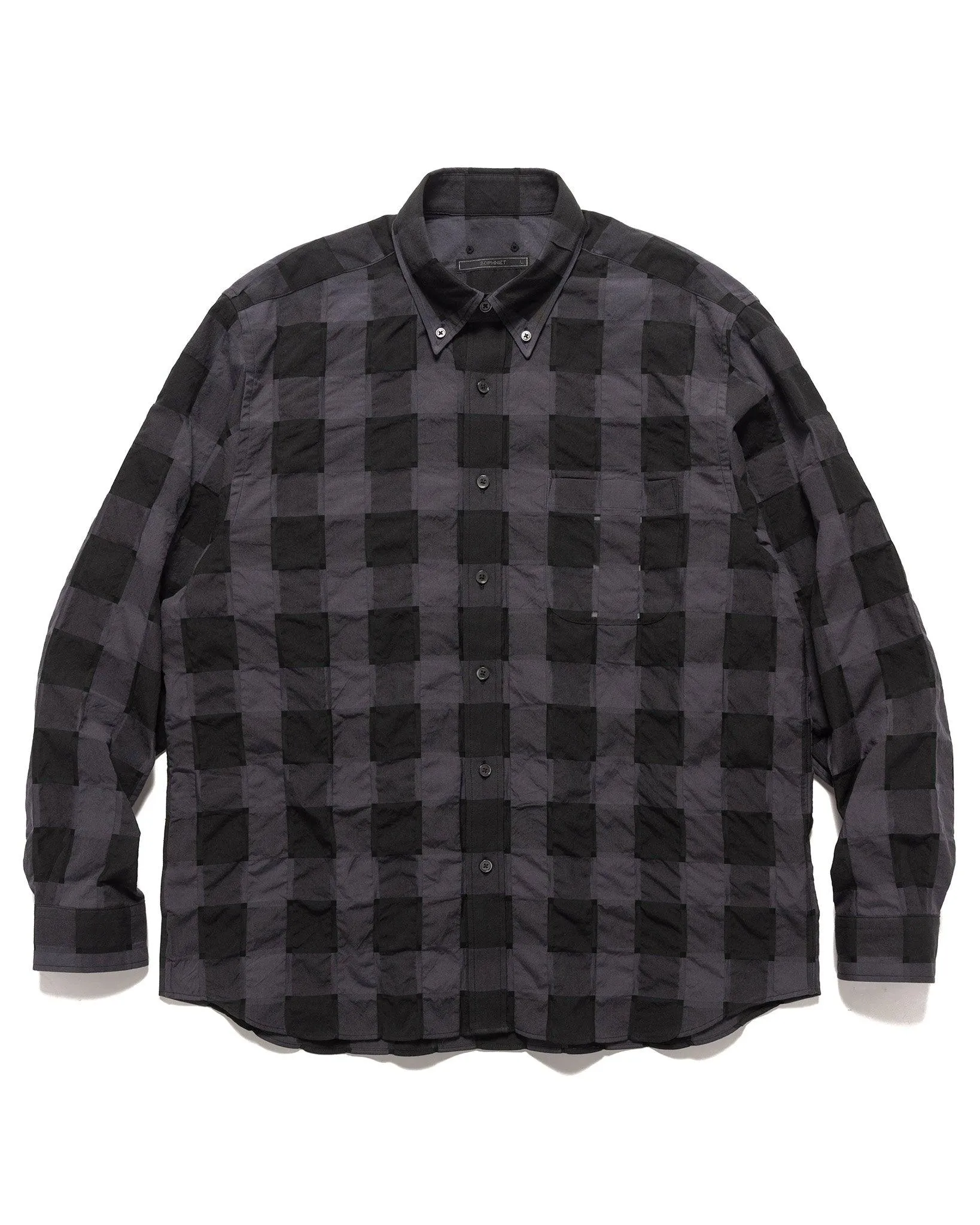 Sheer Check B.D Shirt Black