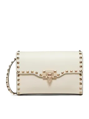 SMALL ROCKSTUD SHOULDER BAG IN GRENADE CALFSKIN