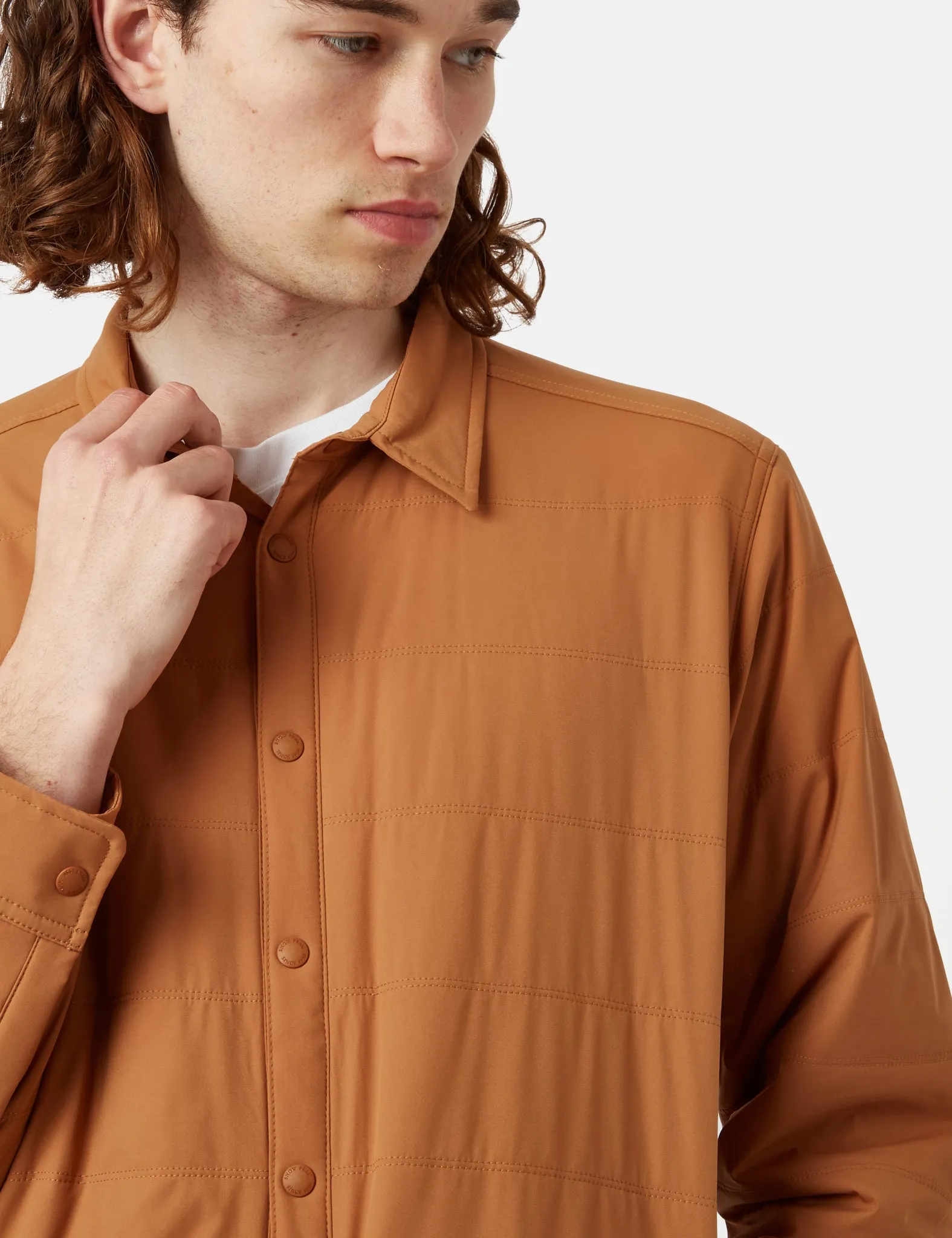 Snow Peak Flexible Insulated Shirt - Brown