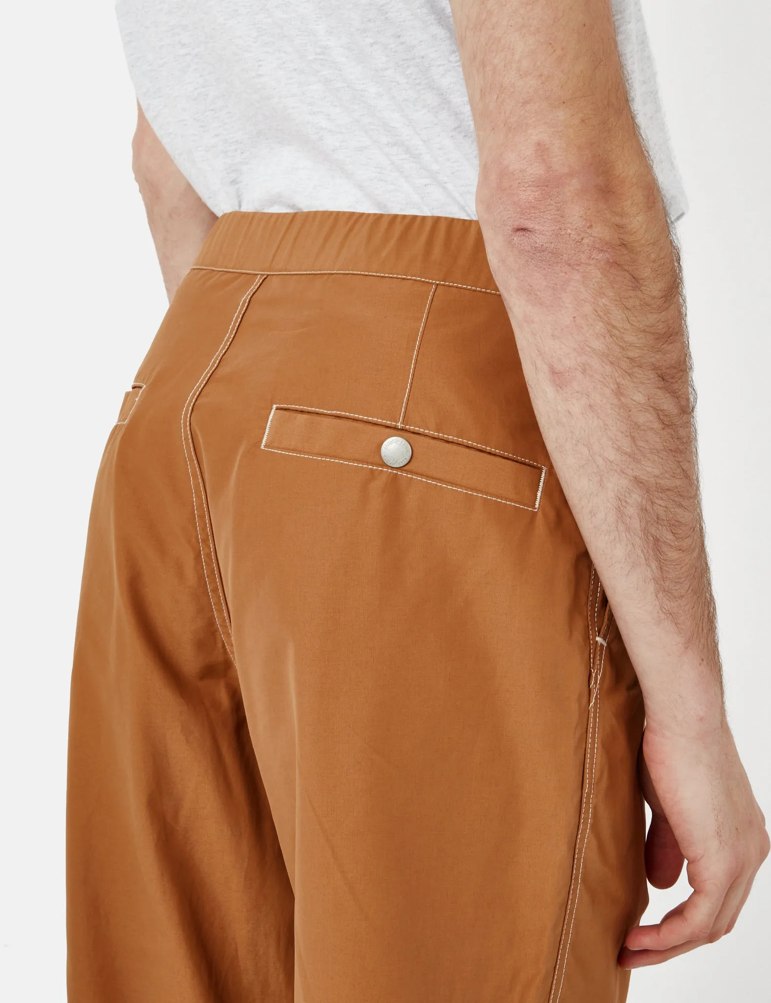 Snow Peak Light Mountain Cloth Pants - Brown