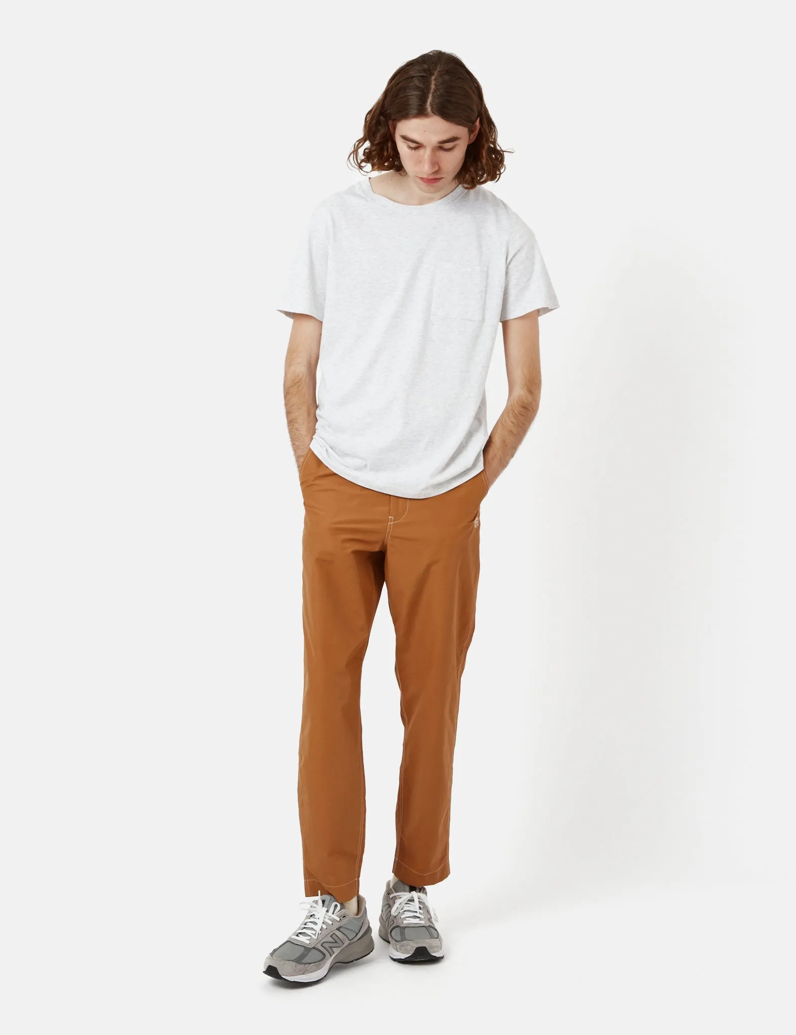 Snow Peak Light Mountain Cloth Pants - Brown