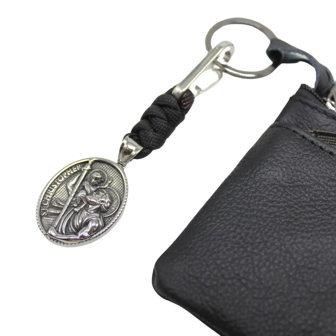 Stainless Steel Catholic Pocket Medal Prayer Kit