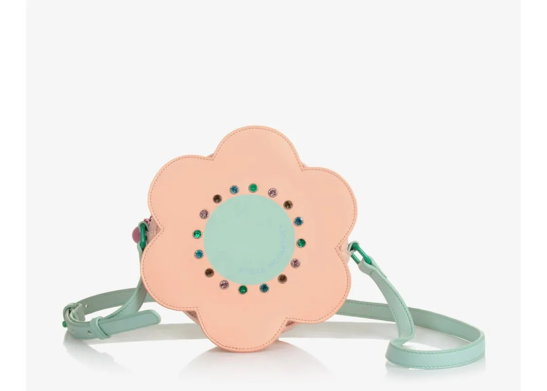 Stella McCartney Logo Flower Shoulder Bag