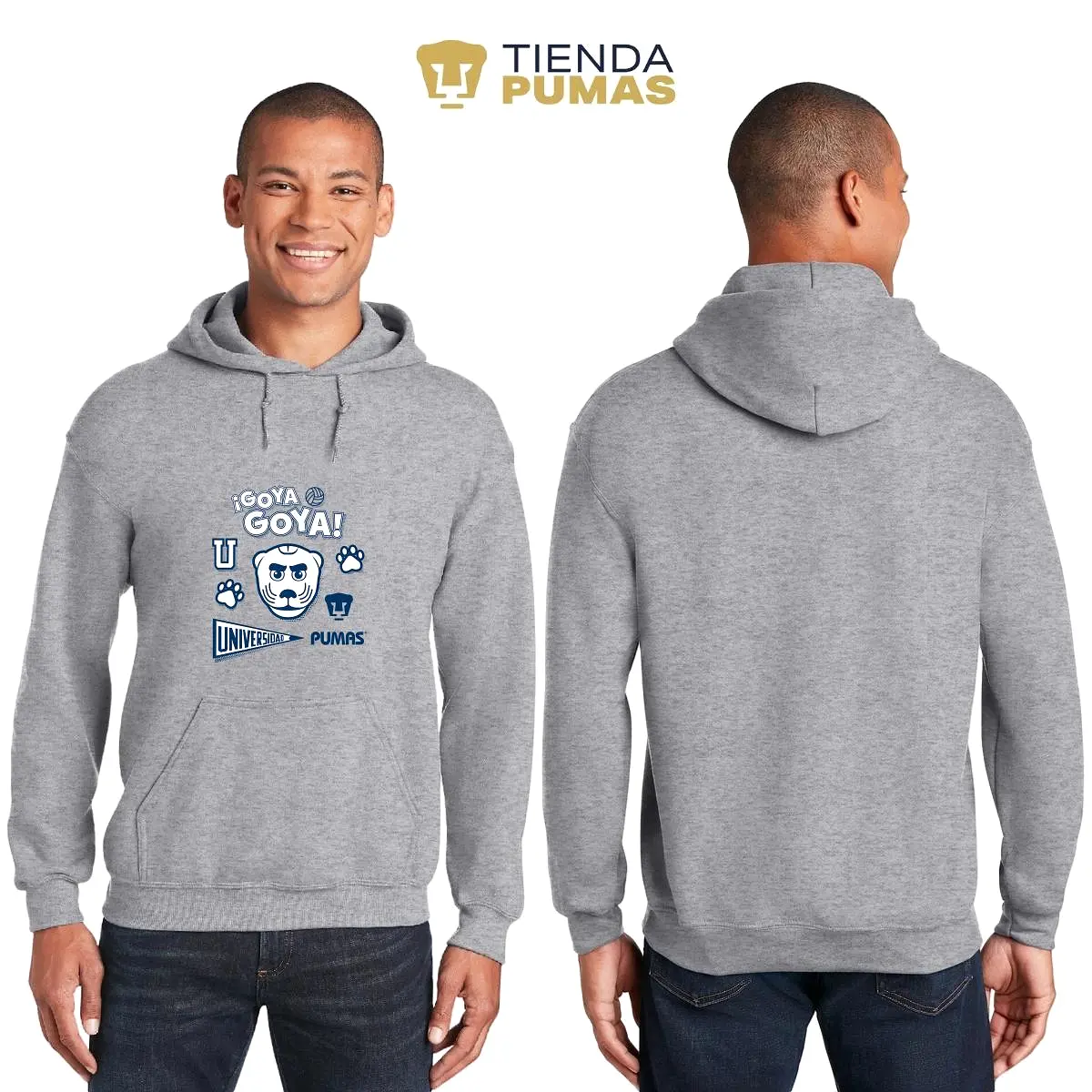 Sudadera Hombre Hoodie  Pumas UNAM Goya Universidad