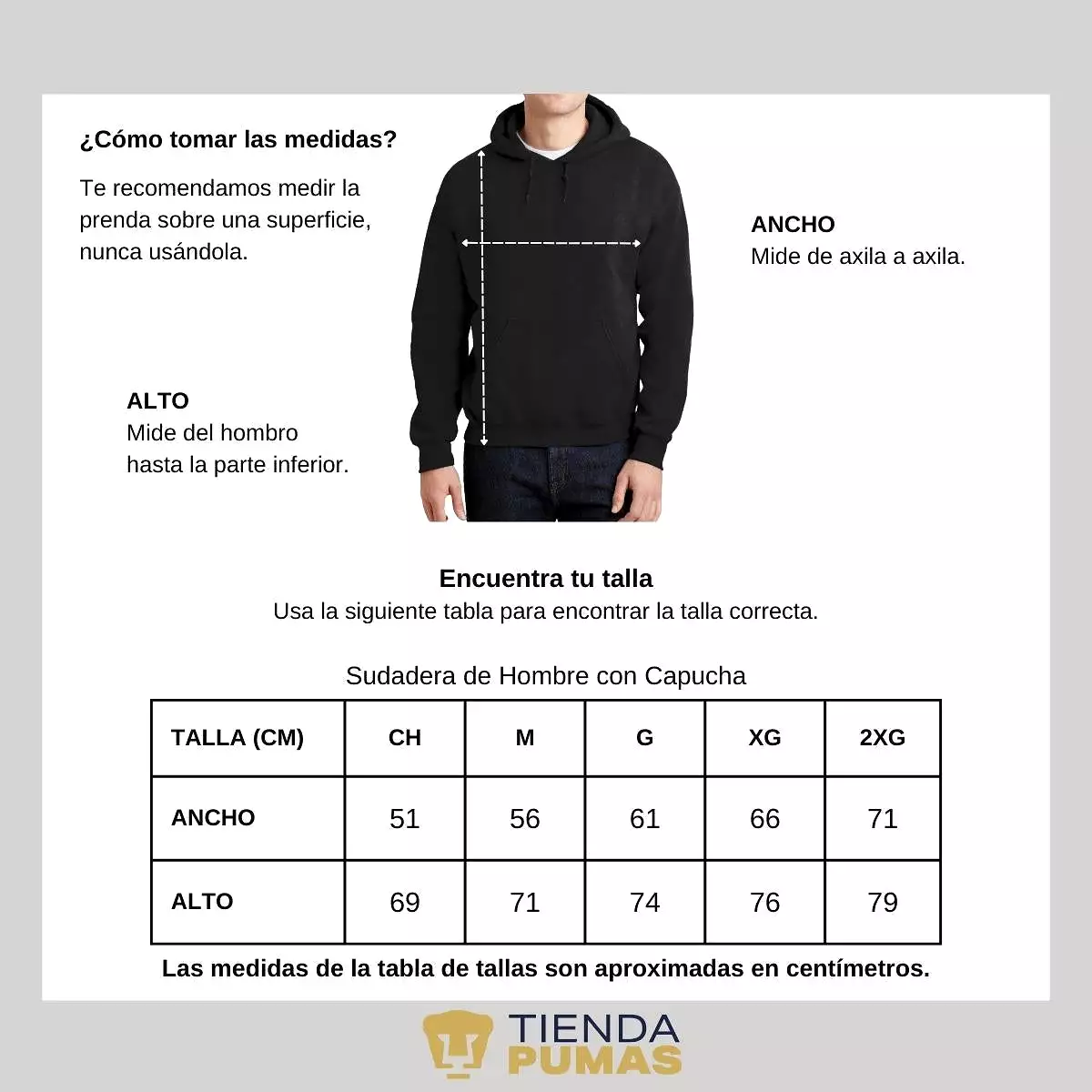 Sudadera Hombre Hoodie Pumas UNAM Goyo Goyo