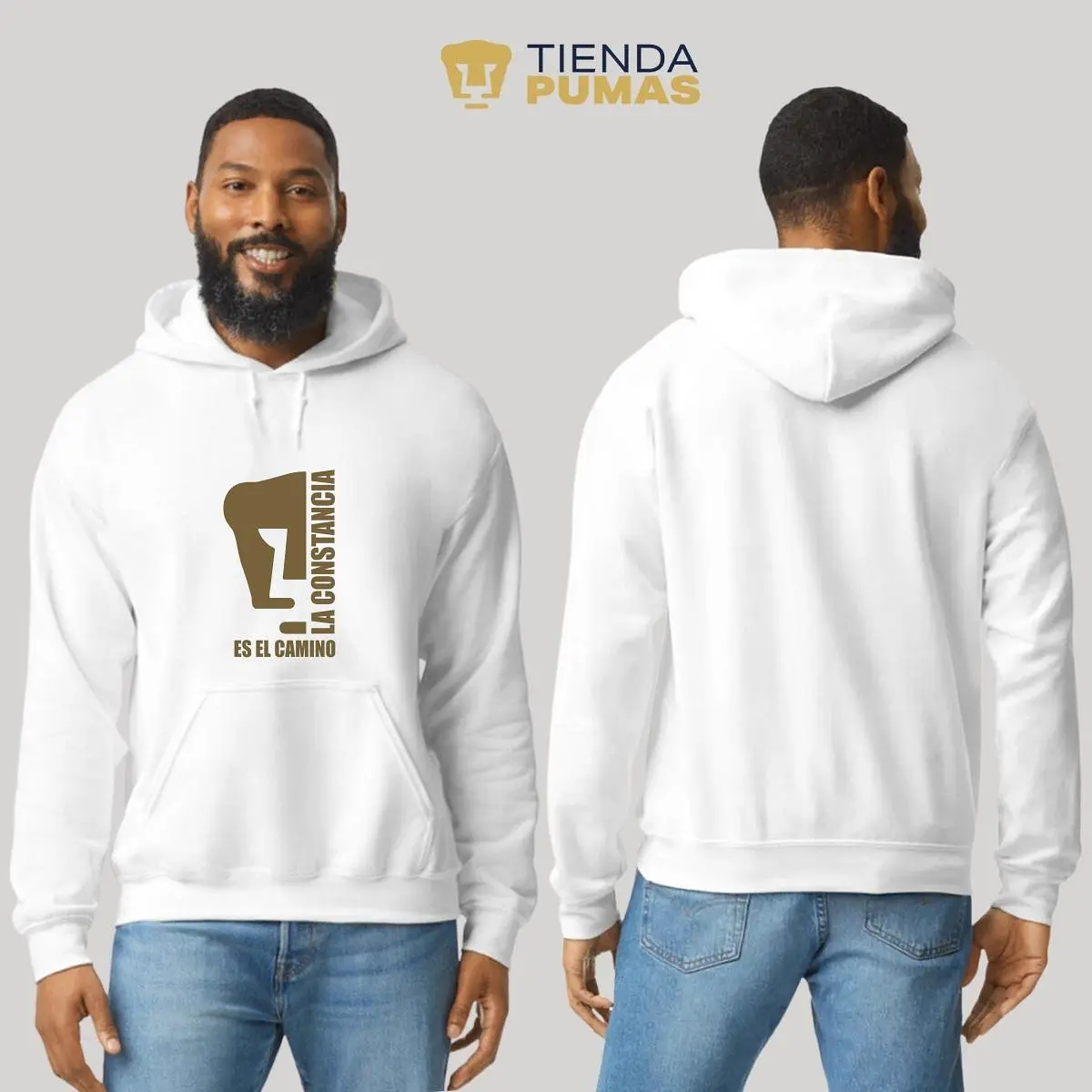 Sudadera Hombre Hoodie  Pumas UNAM La constancia