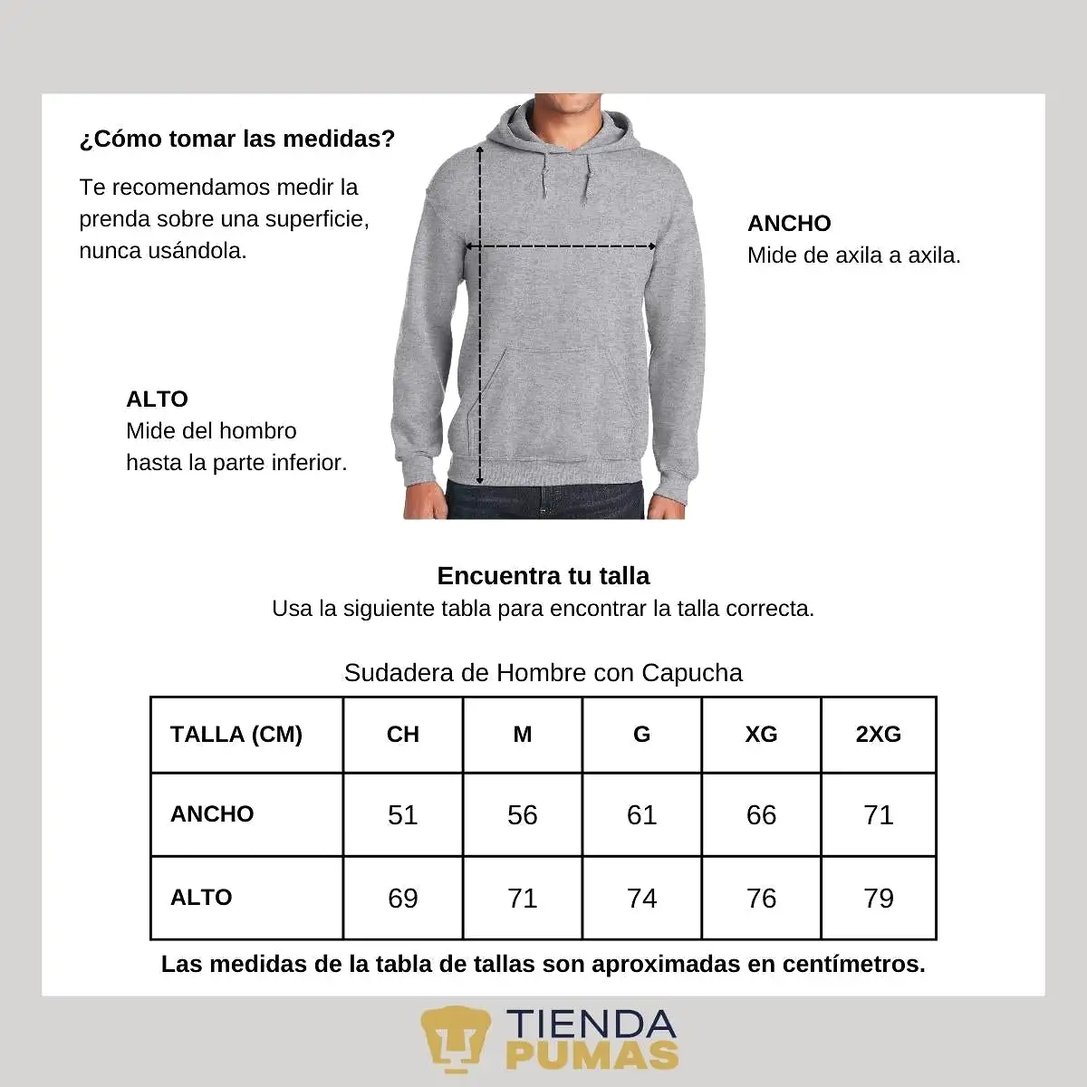 Sudadera Hombre Hoodie  Pumas UNAM Logo Multicolor