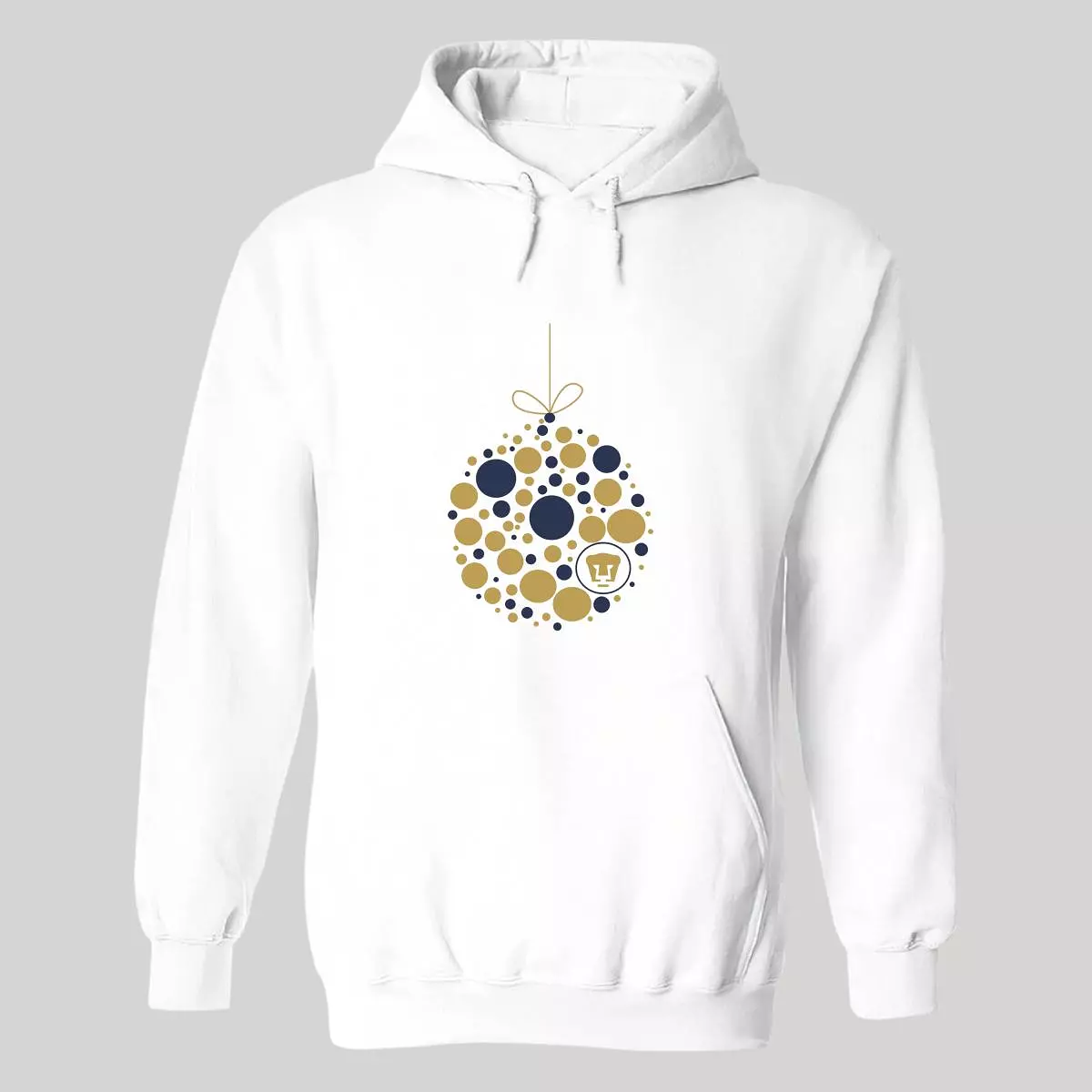 Sudadera Mujer Hoodie  Pumas UNAM Esfera Navidad