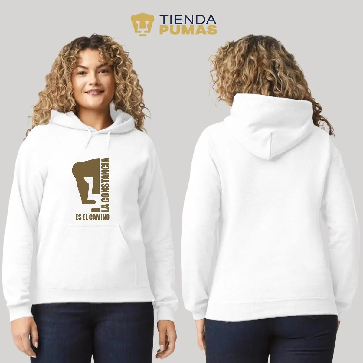 Sudadera Mujer Hoodie  Pumas UNAM La constancia