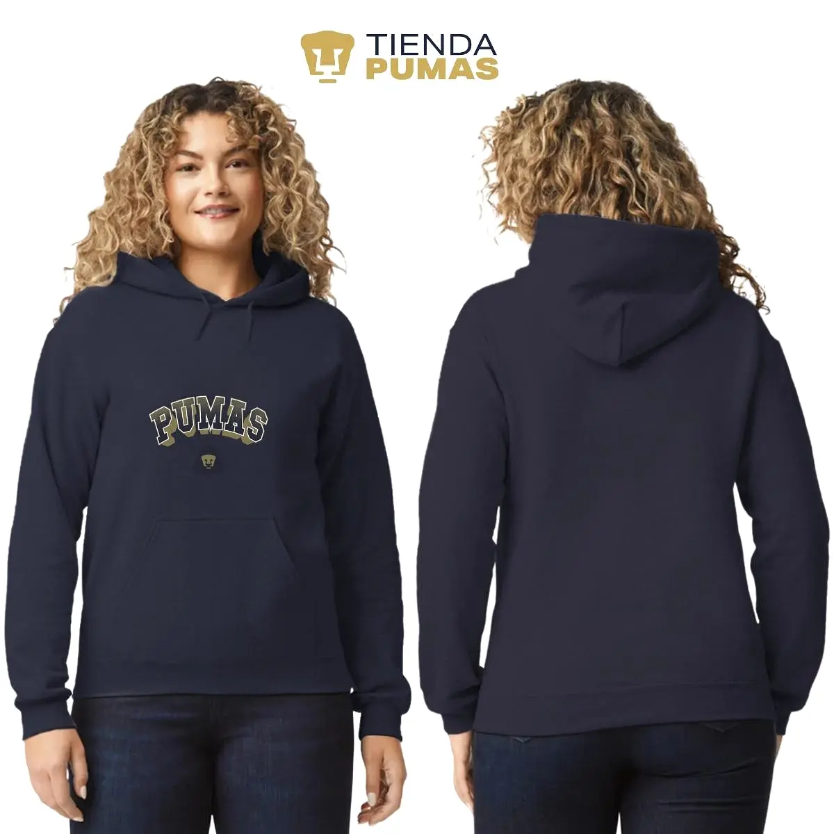 Sudadera Mujer Hoodie  Pumas UNAM Pumas 3D