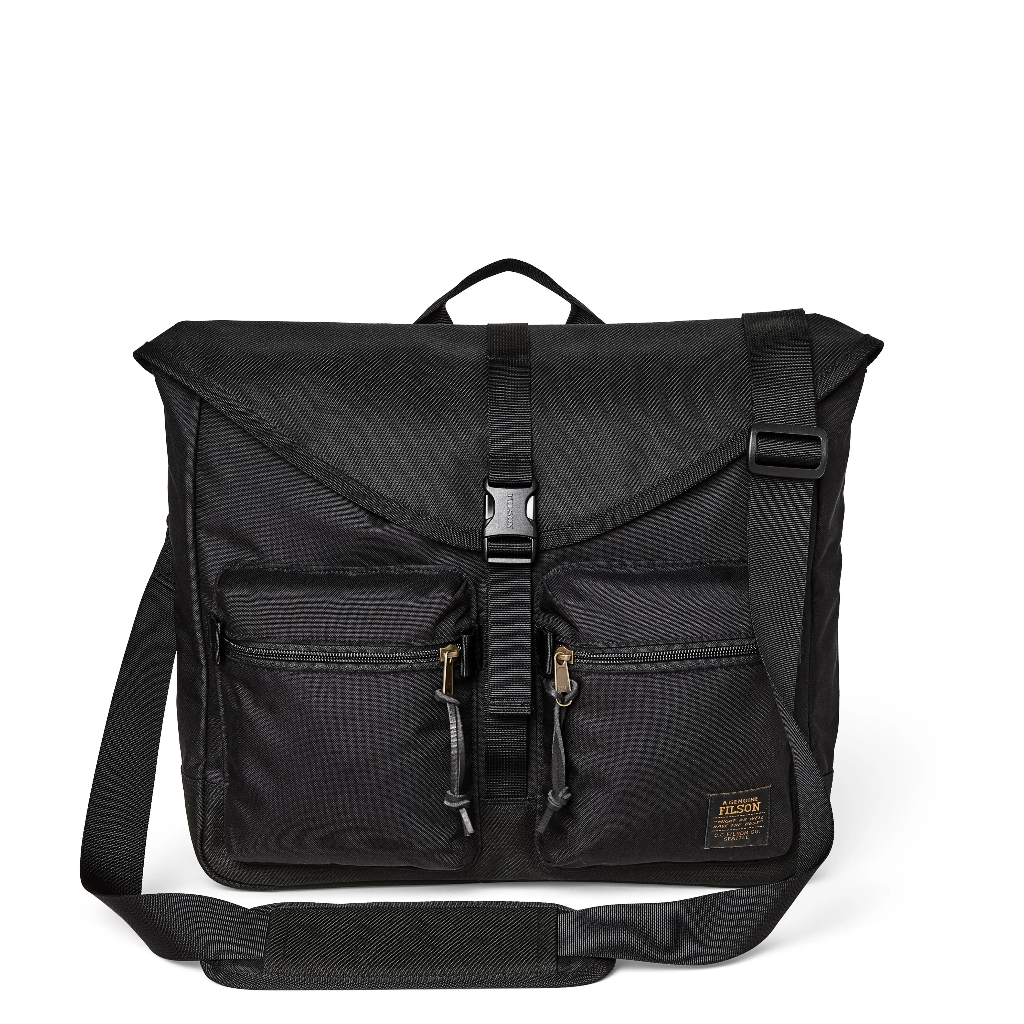 Surveyor Messenger Bag- Black