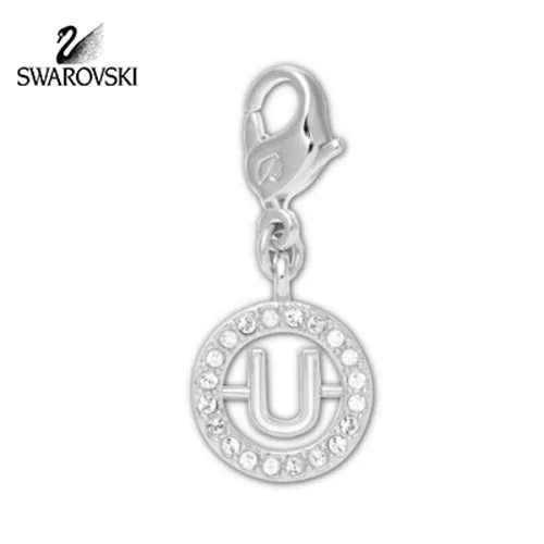 Swarovski Clear Crystal Jewelry Letter U Charm AW11 #1109750