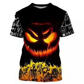 T-shirt Halloween Homme Femme, Citrouille Tête Halloween Horreur, Happy Halloween - CT26082232