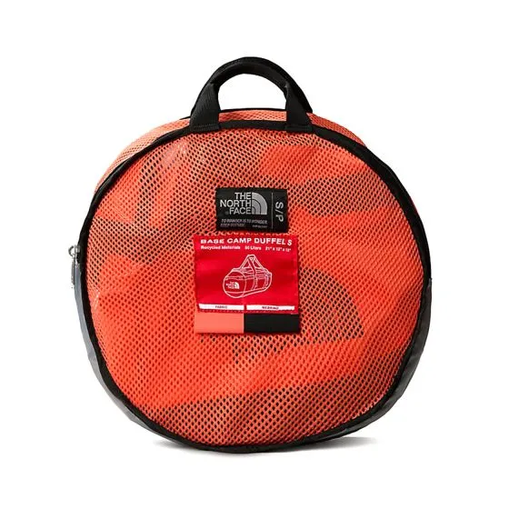 The North Face Base Camp Duffel S Retro Orange / TNF Black Bag