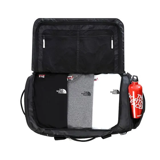 The North Face Base Camp Voyager Duffel 62L TNF Black / TNF White Bag