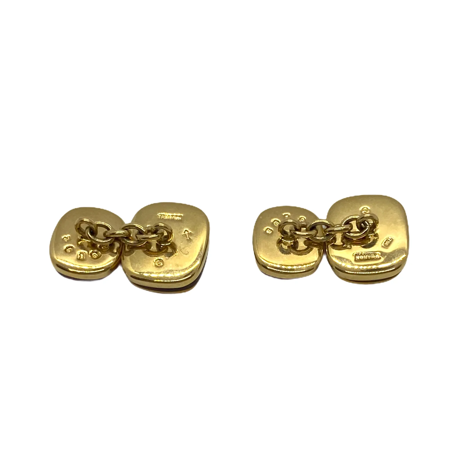 Trianon Gold Amber Zodiac Sign Cufflinks