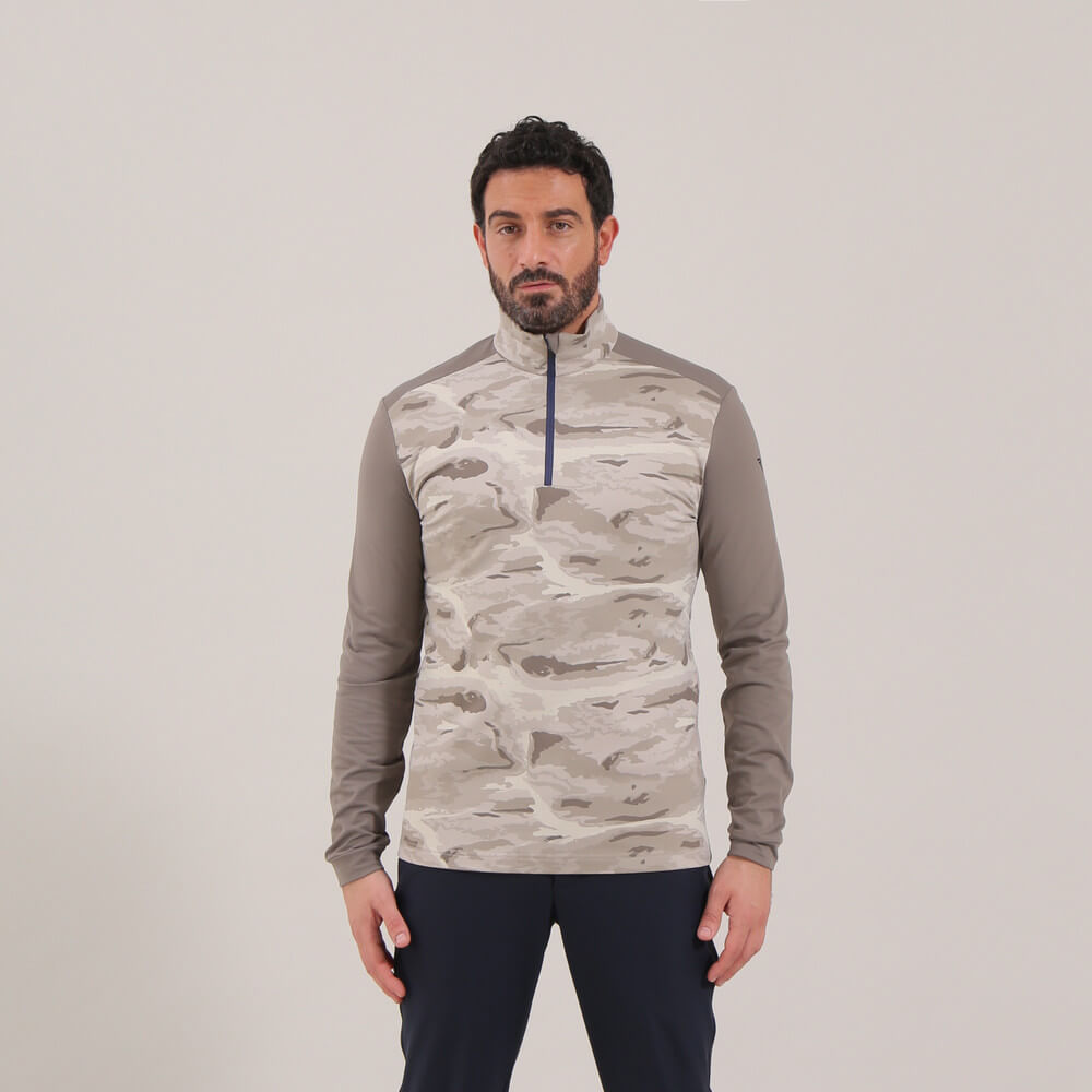 TROTTER | CAMO PRO THERM QUARTER ZIP