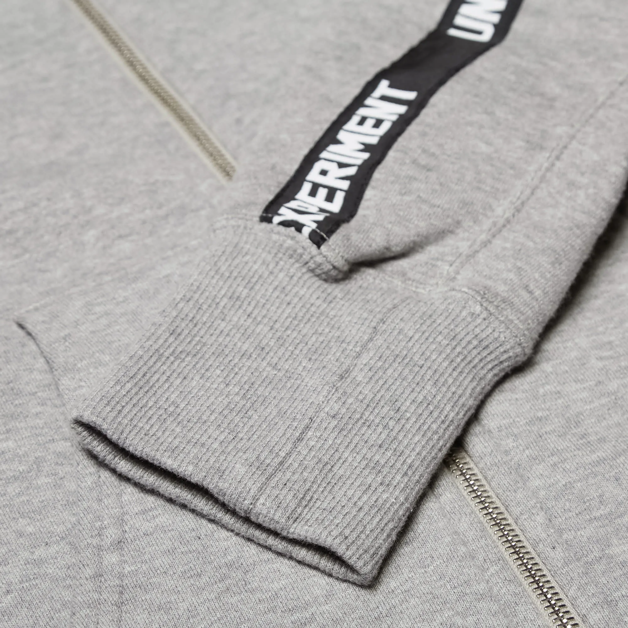 Uniform Experiment Tape Line Zip Up HoodyGrey