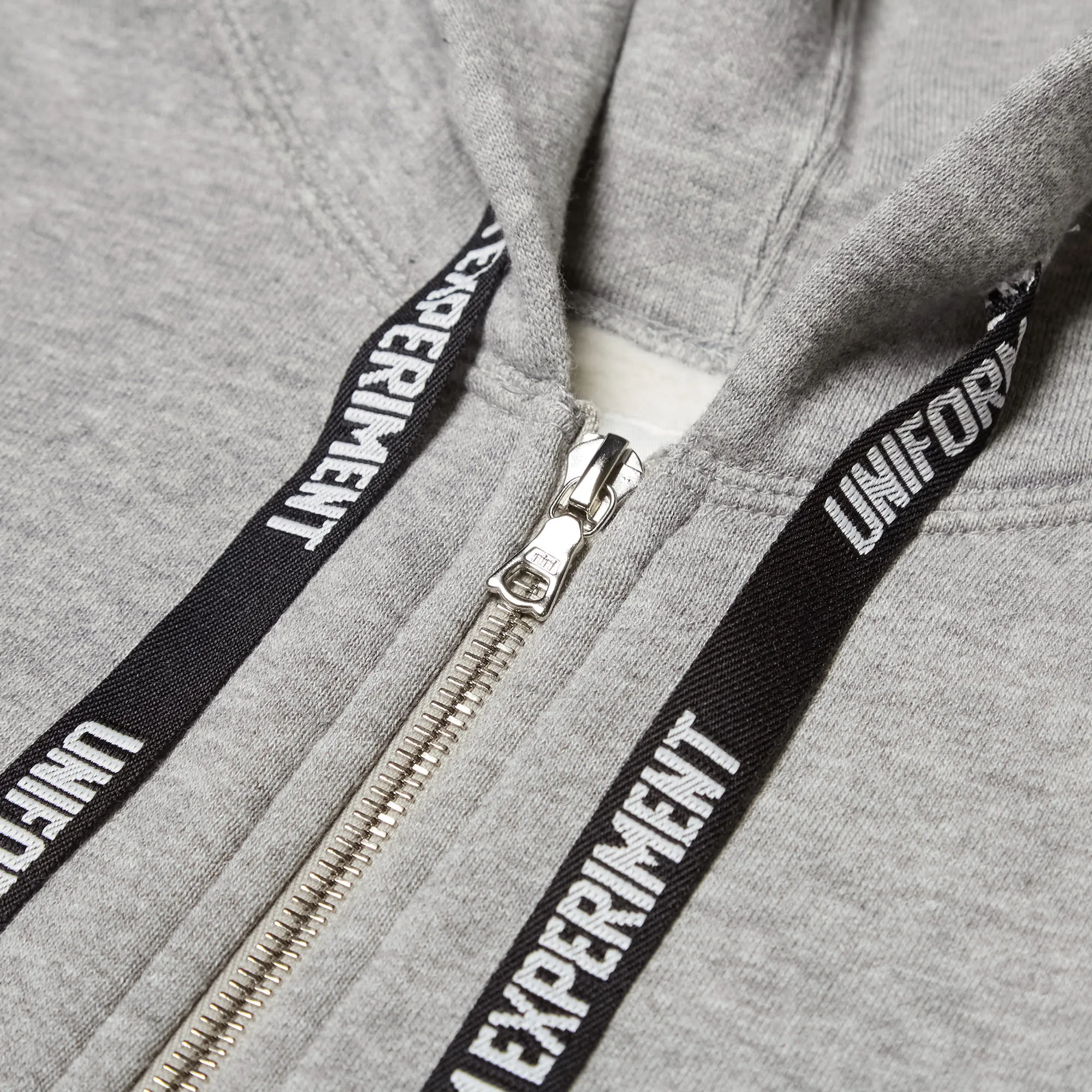 Uniform Experiment Tape Line Zip Up HoodyGrey