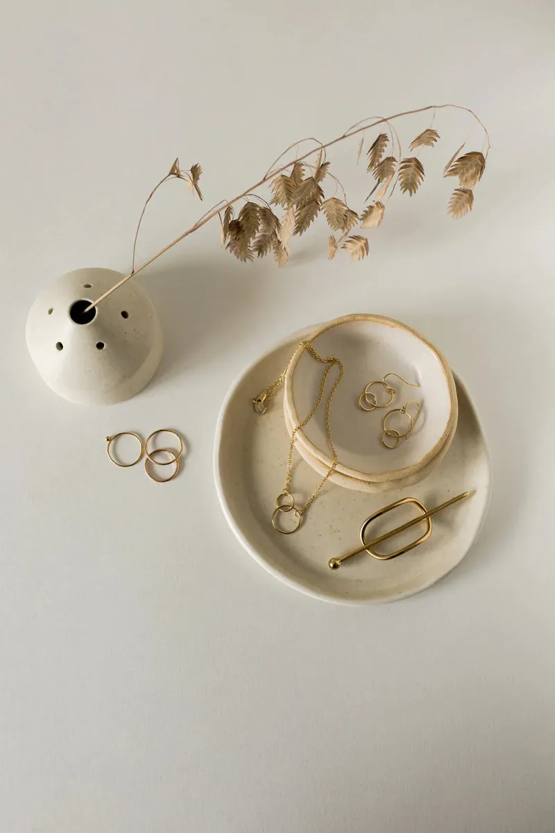 Vanderzee Mini Hairpin - Sphere Bauble (Brass)