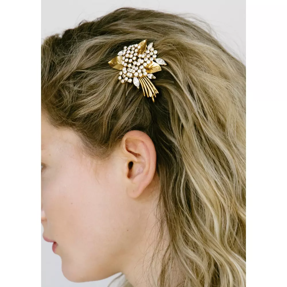 --Verona barrette hairpin-