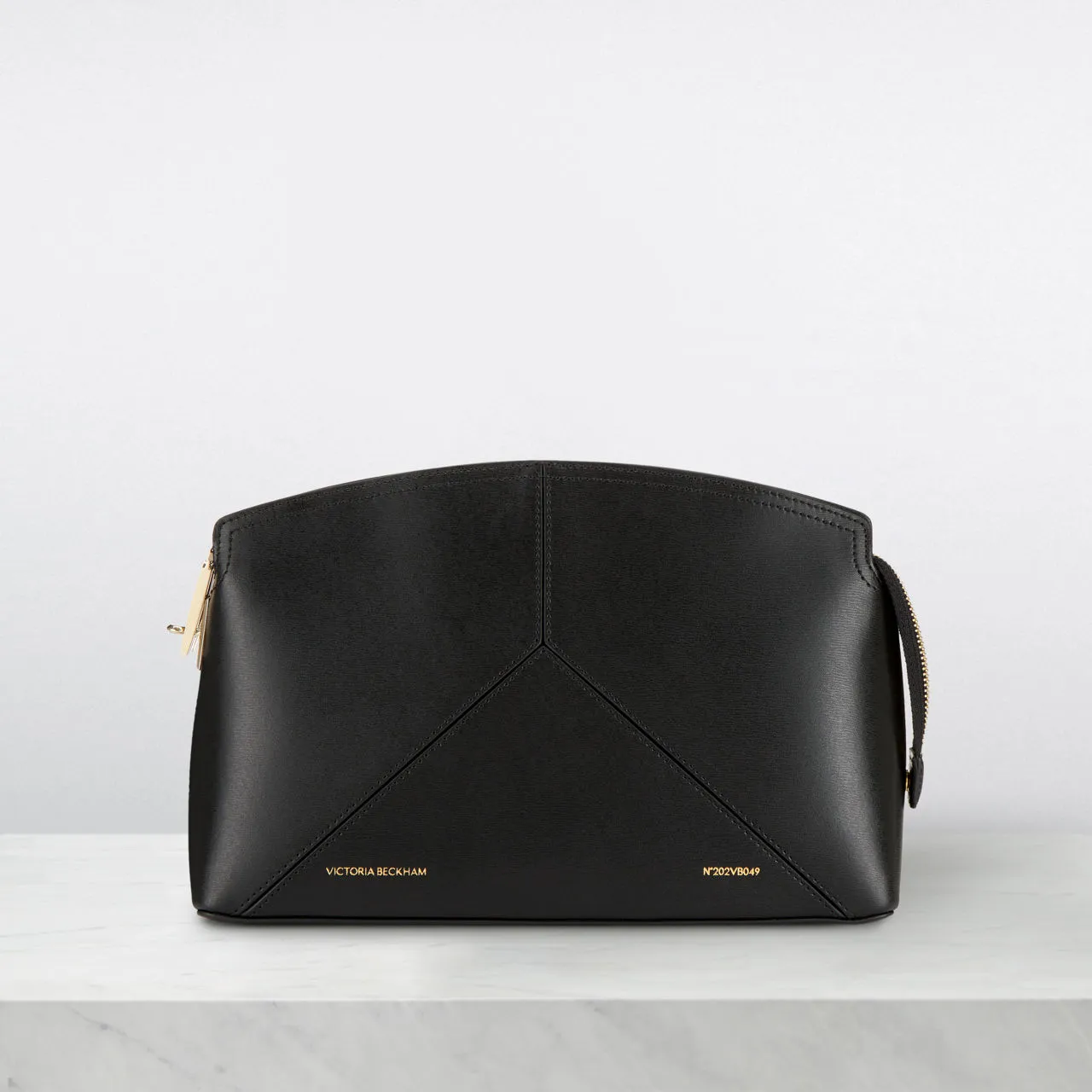 VICTORIA BECKHAM Victoria Leather Clutch - Black