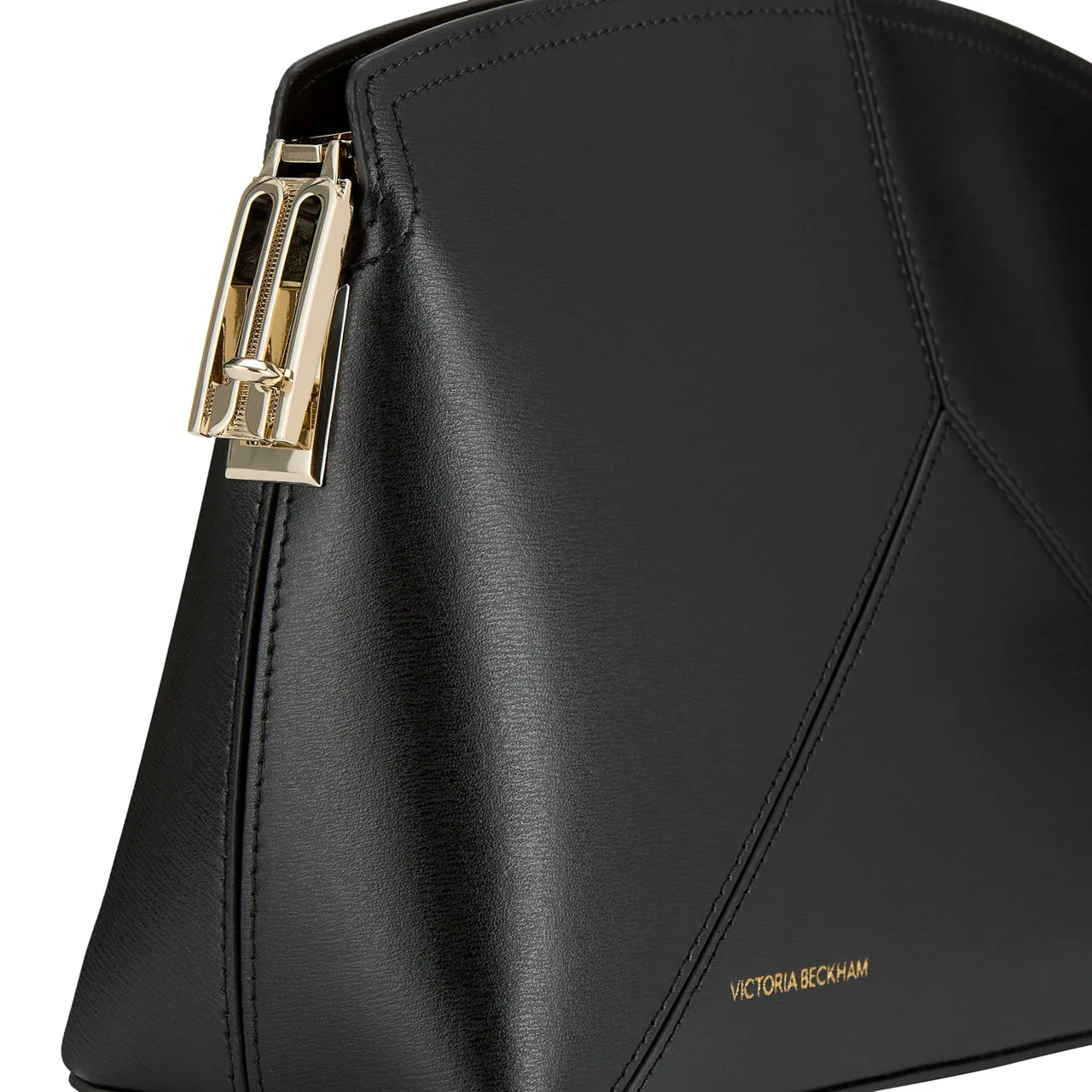 VICTORIA BECKHAM Victoria Leather Clutch - Black