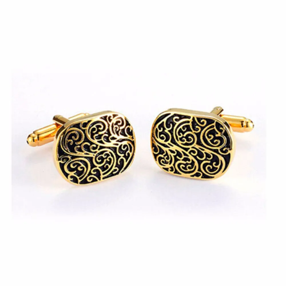 Vintage Cuff Link Cufflinks Men's Retro pattern Cufflinks Wedding Party Gift  SM6