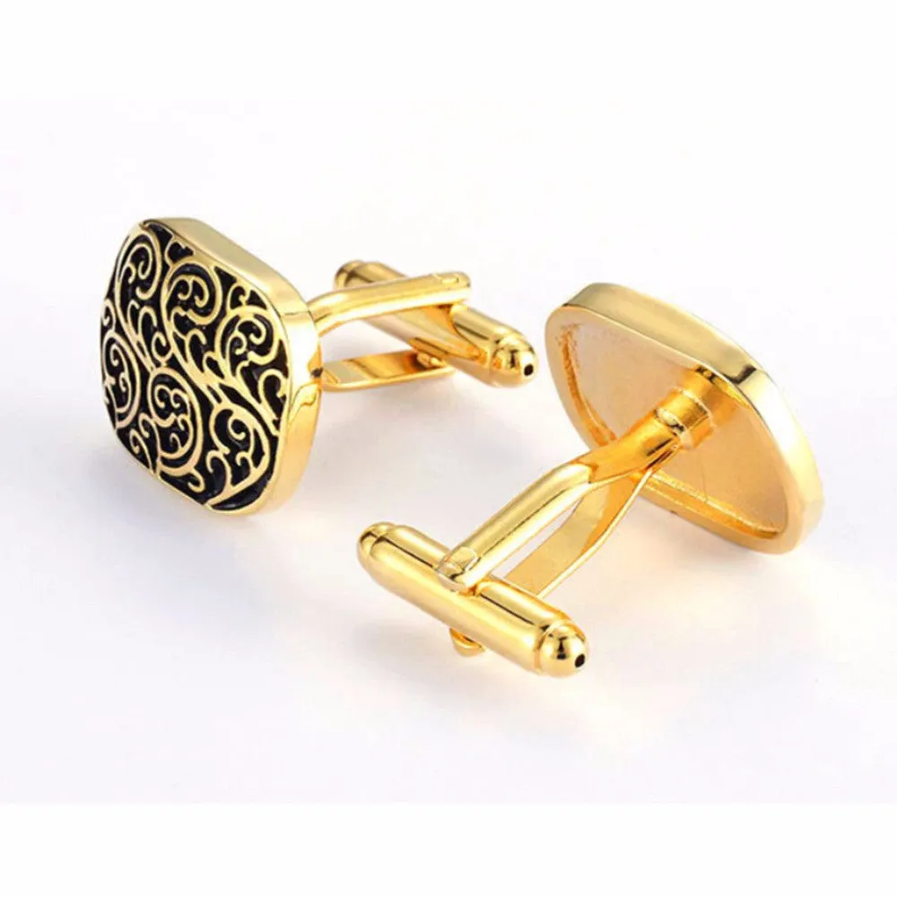 Vintage Cuff Link Cufflinks Men's Retro pattern Cufflinks Wedding Party Gift  SM6