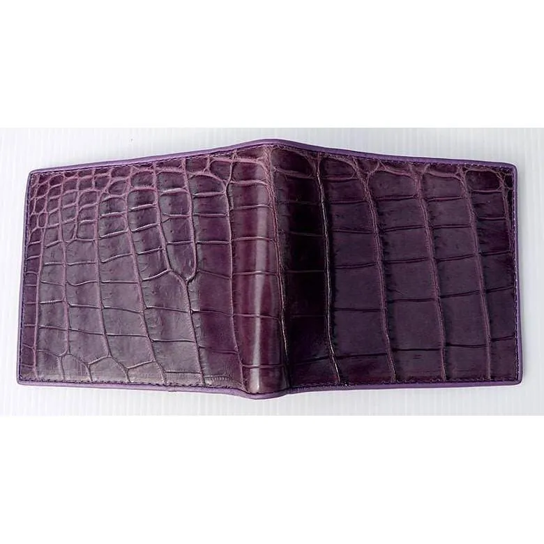 Violet Crocodile Mens Wallet