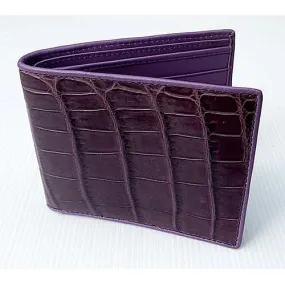 Violet Crocodile Mens Wallet