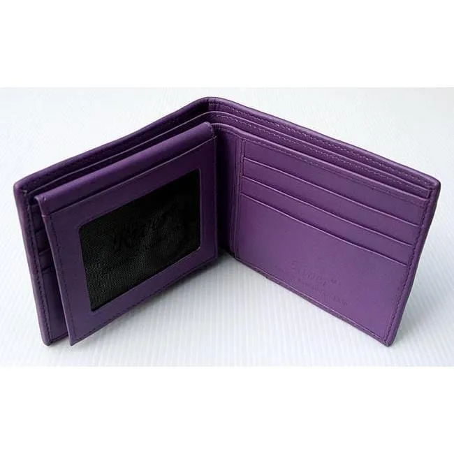 Violet Crocodile Mens Wallet