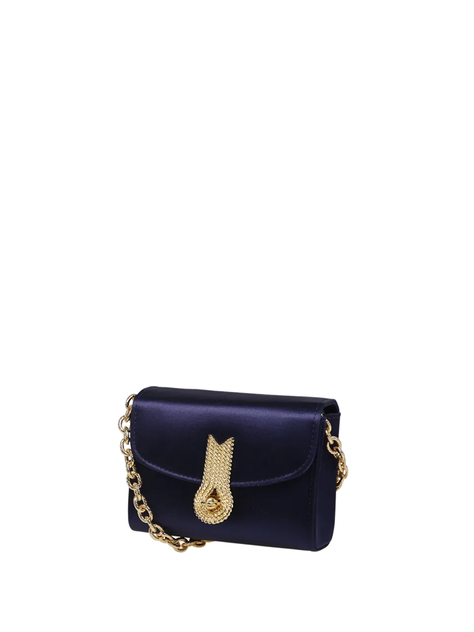 WOMAN AMATO DANIELE DARK BLUE VISCOSE QUEEN MICRO BELT BAG