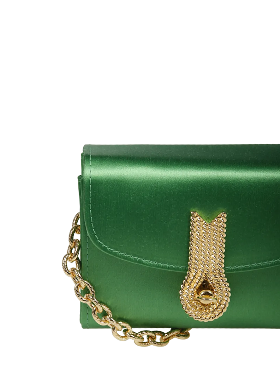 WOMAN AMATO DANIELE GREEN VISCOSE QUEEN MICRO BELT BAG