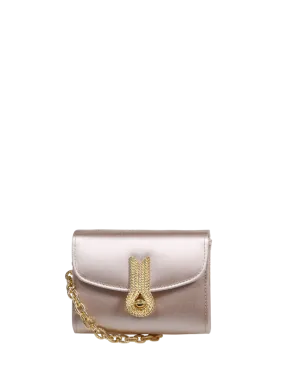 WOMAN AMATO DANIELE LIGHT PINK VISCOSE QUEEN MICRO BELT BAG