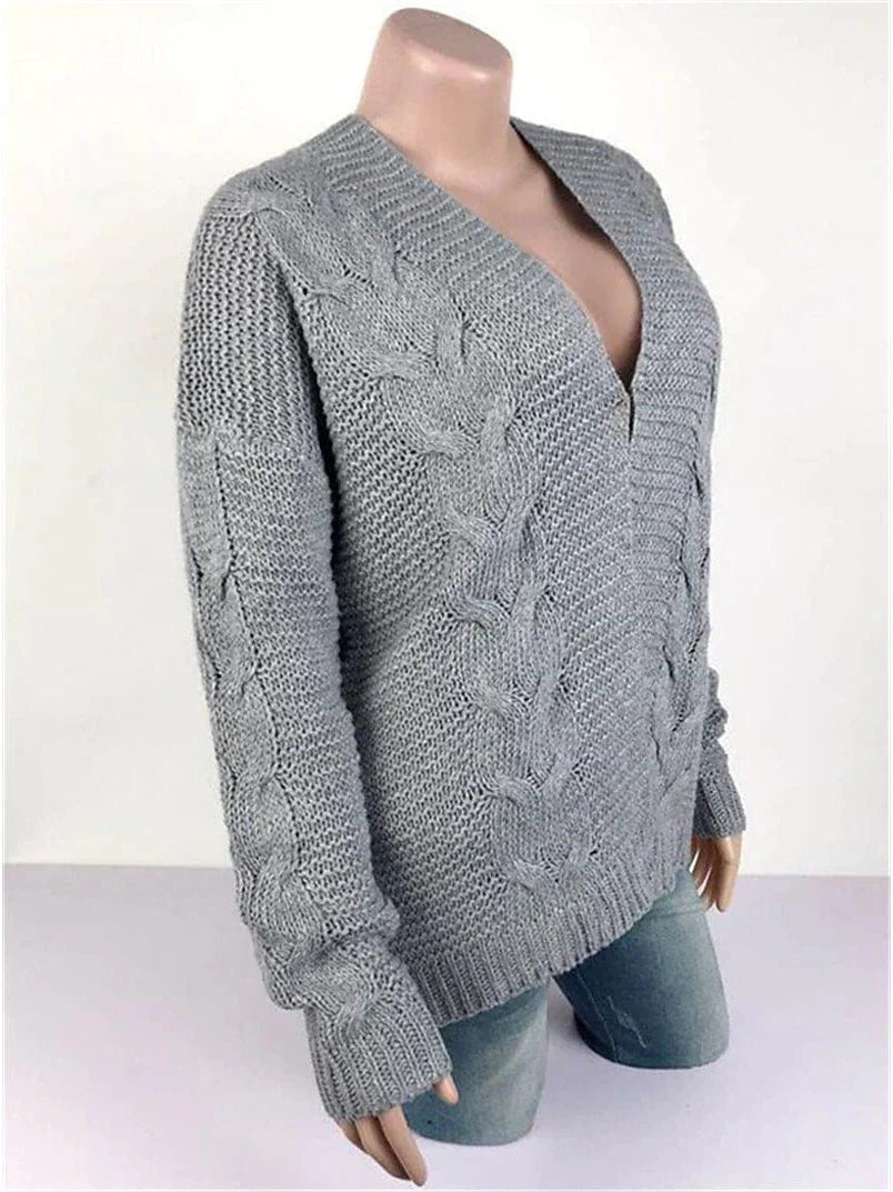 Women's Cozy Hooded Open Front Chunky Knit Cardigan