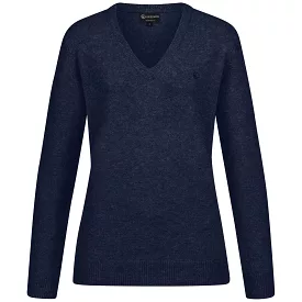 Wool Pullover V Neck Women