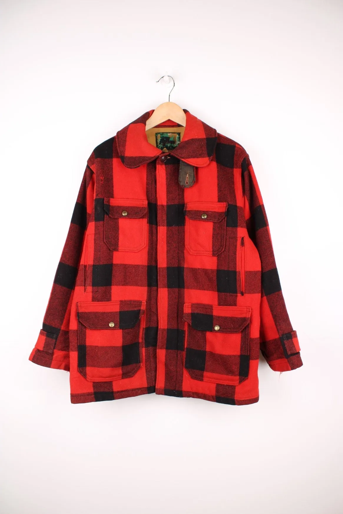 Woolrich Plaid Wool Coat