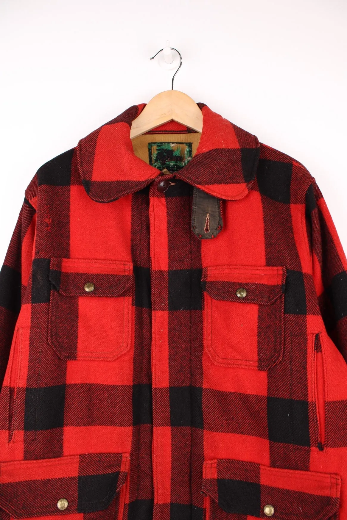 Woolrich Plaid Wool Coat