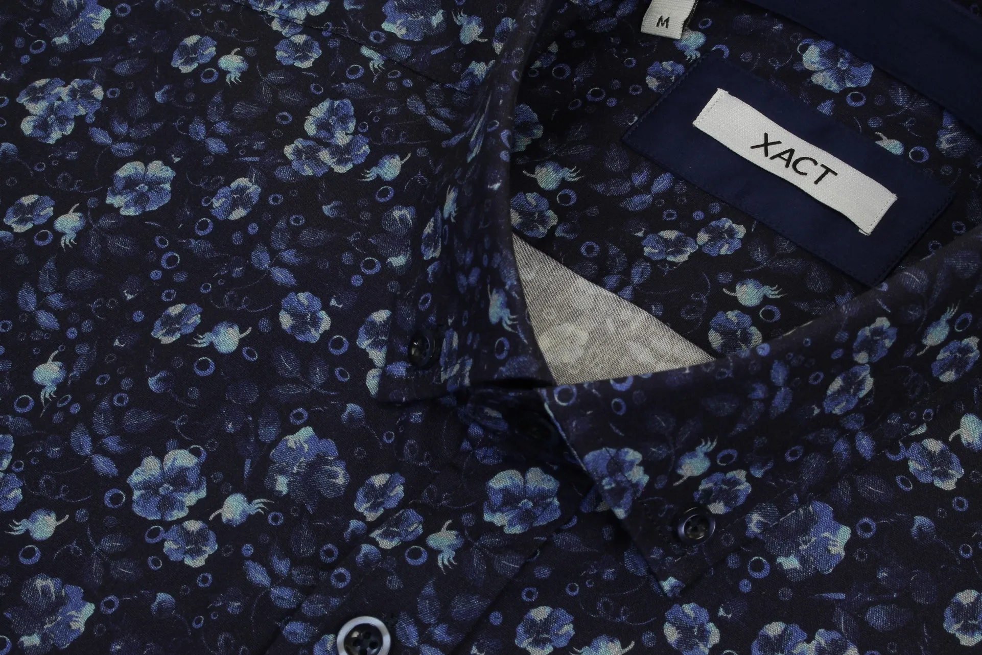 Xact Mens Floral Long Sleeved Shirt