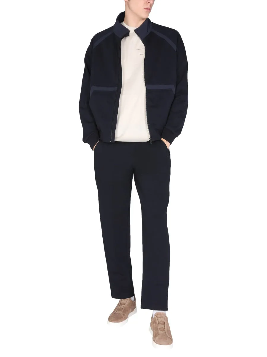 Z Zegna Zip-Up Long-Sleeved Sweatshirt